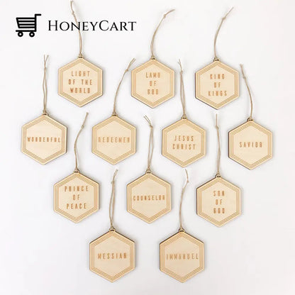 Names Of Jesus Ornaments (25 Pcs)