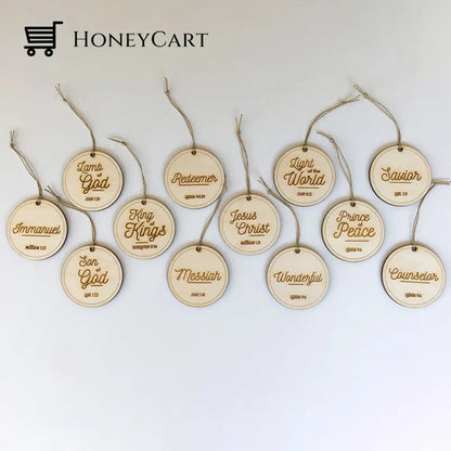 Names Of Jesus Ornaments (25 Pcs)