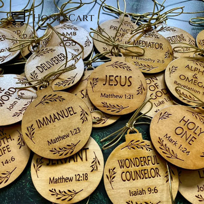 Names Of Jesus Ornaments (25 Pcs)