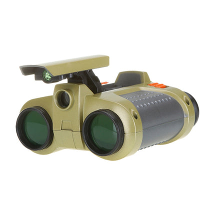 Kids Binoculars with Night Vision Popup Light and 4x Magnification, 25ft Range