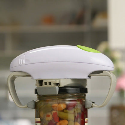 One Touch Jar Opener Easy Grip Automatic Electric Assist