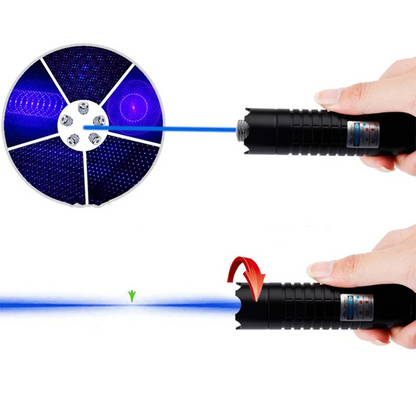 Blue Laser Torch with Adjustable Beam Focus and 16,404 Foot Range