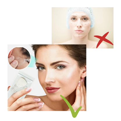 Facial Lift Tape with Medical-Grade Adhesive and Reusable Design, 40 Pieces
