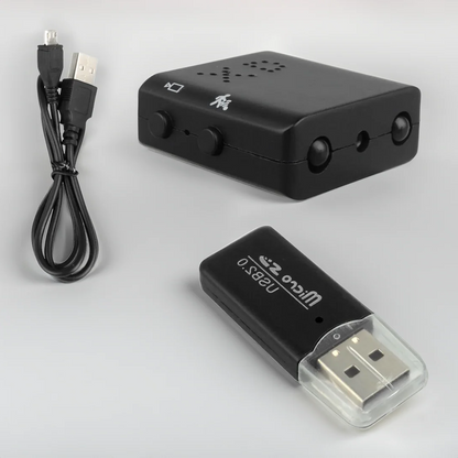 Mini HD Security Camera with Motion Detection and Night Vision