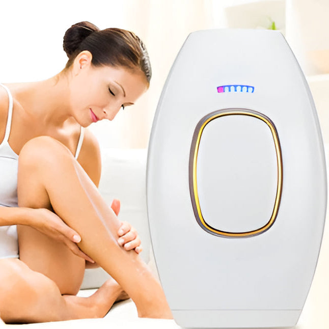 At-Home Hair Removal Device with Light Energy Technology and Contact Sensor