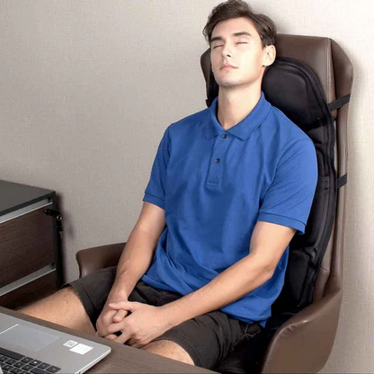 Relaxing Massage Seat Pad With Heat Back Support Cushion