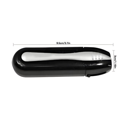Eyeglass Cleaner with Carbon Pads and Brush, Portable Dry Cleaning Tool