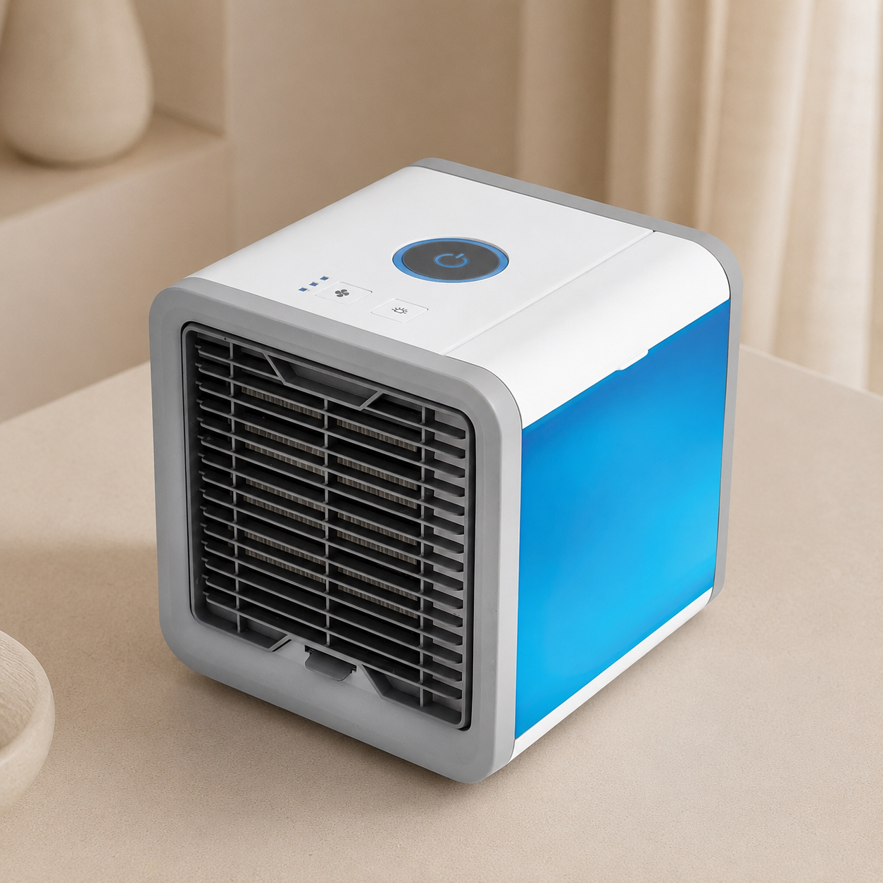 Portable USB Air Cooler Personal Desk and Bedside Fan