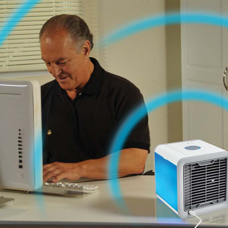 Portable USB Air Cooler Personal Desk and Bedside Fan