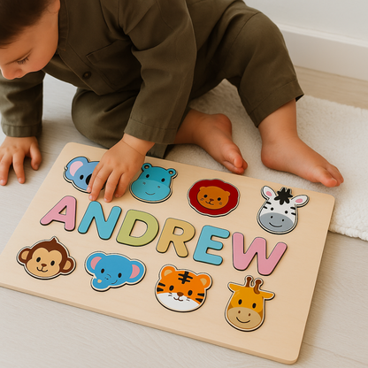 Personalized Puzzle Educational Toy Toddlers Name Puzzle