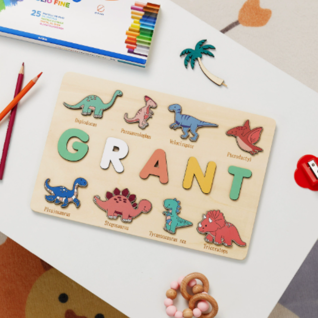 Personalized Puzzle Educational Toy Toddlers Name Puzzle