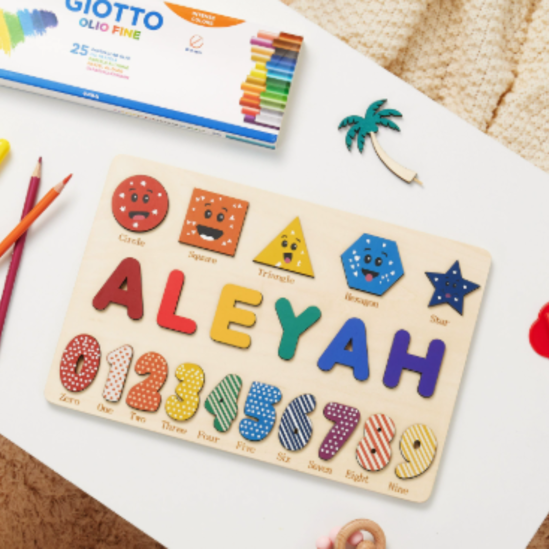 Personalized Puzzle Educational Toy Toddlers Name Puzzle