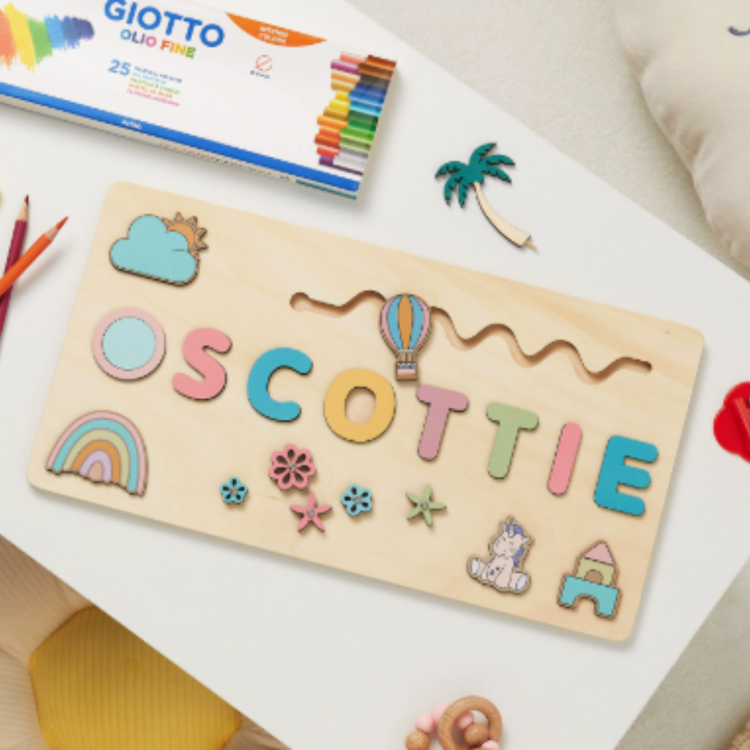 Personalized Puzzle Educational Toy Toddlers Name Puzzle