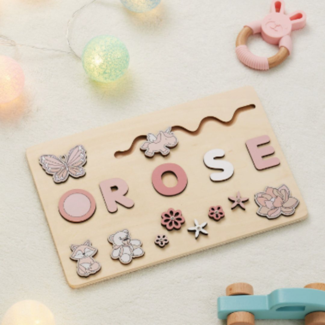 Personalized Puzzle Educational Toy Toddlers Name Puzzle