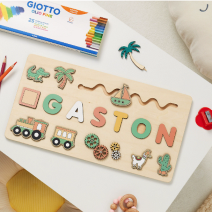 Personalized Puzzle Educational Toy Toddlers Name Puzzle
