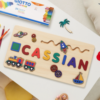Personalized Puzzle Educational Toy Toddlers Name Puzzle