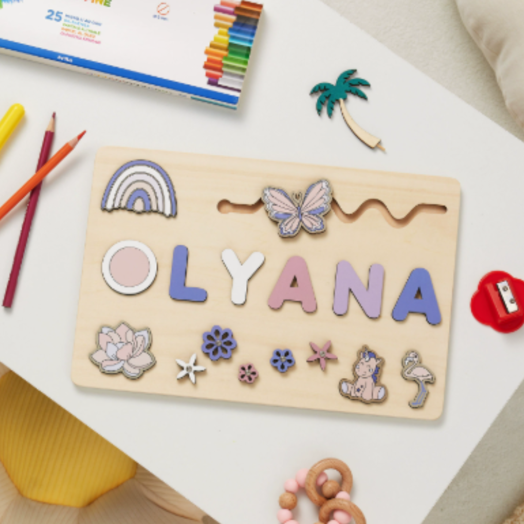 Personalized Puzzle Educational Toy Toddlers Name Puzzle