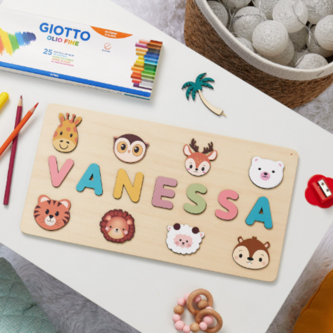 Personalized Puzzle Educational Toy Toddlers Name Puzzle