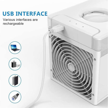 Portable Desktop Air Conditioner Cooling Humidifying Air Purifier