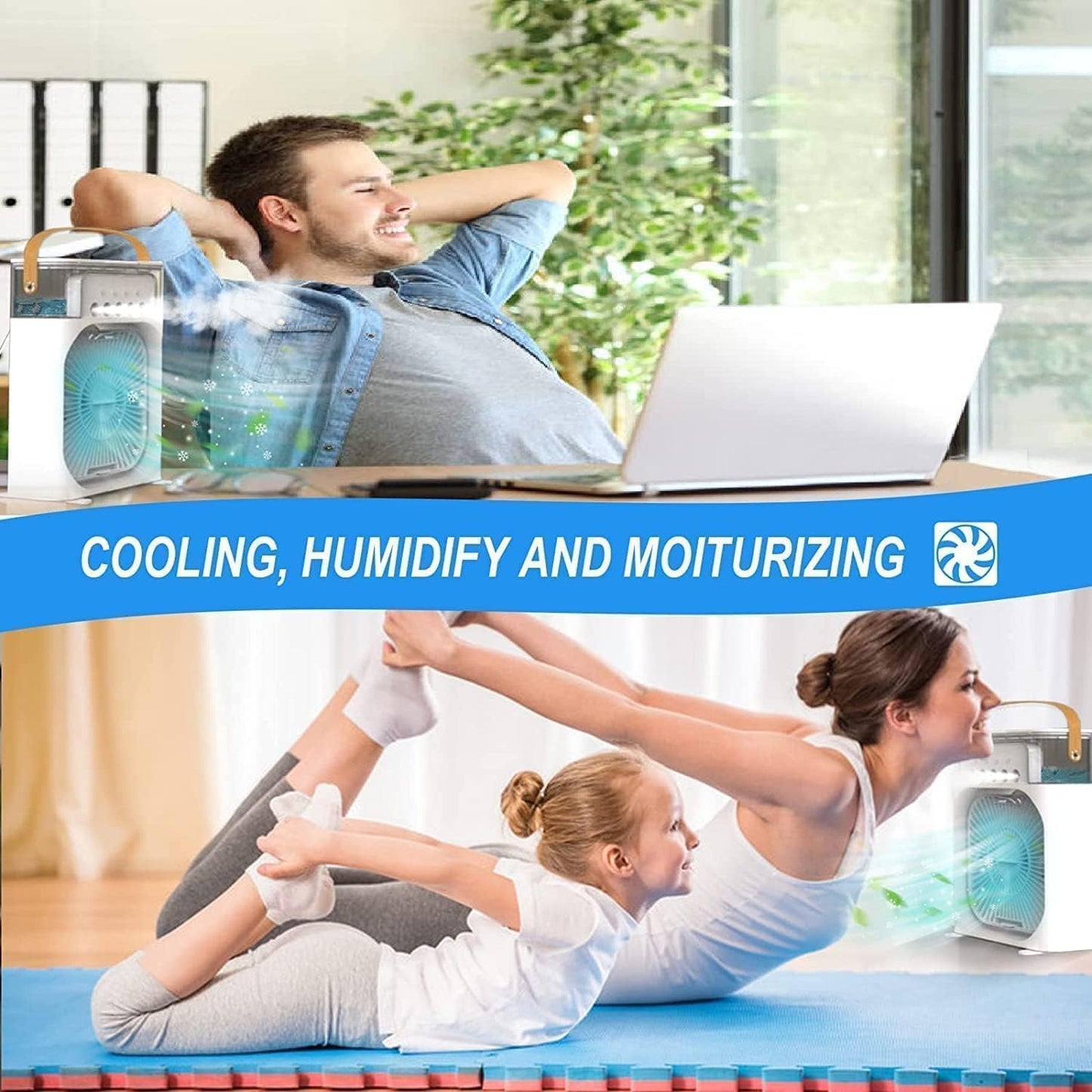 Portable Personal Air Cooler Compact Cooling Fan