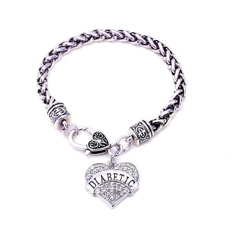 Stylish Medical Alert ID Bracelet for Women with Diabetes