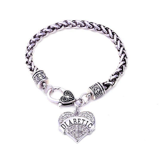 Stylish Medical Alert ID Bracelet for Women with Diabetes