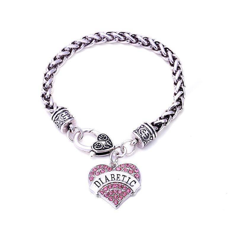 Stylish Medical Alert ID Bracelet for Women with Diabetes