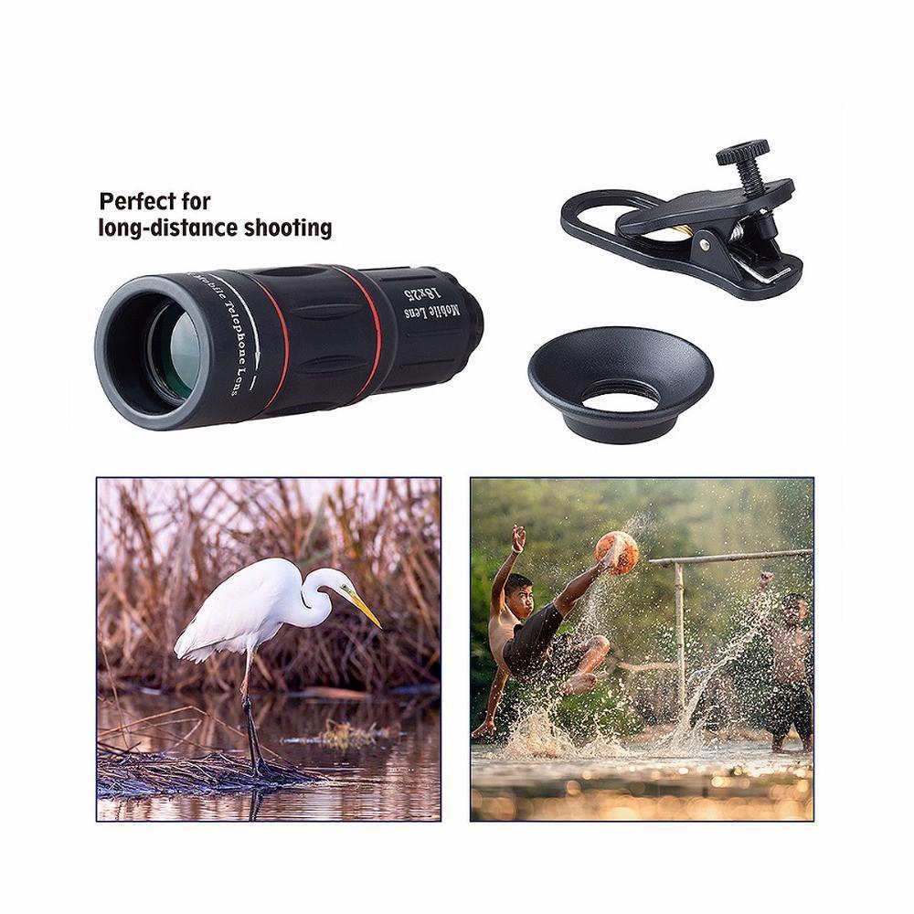 Premium 18X Zoom Phone Lens Kit with Tripod Mount