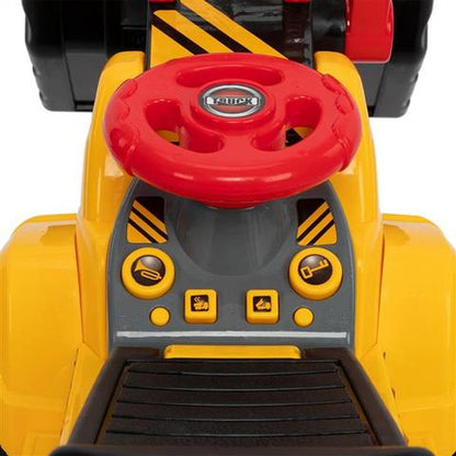 Ride-On Toy Bulldozer Construction Truck with Moving Shovel & Storage