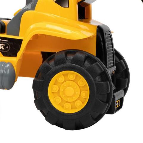 Ride-On Toy Bulldozer Construction Truck with Moving Shovel & Storage