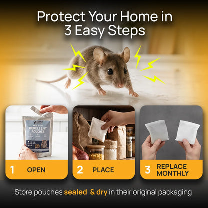 Natural Rodent Repellent Pouches