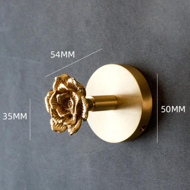 Golden Brass Wall Hooks – Handmade Animal Designs for Stylish Wall Decoration