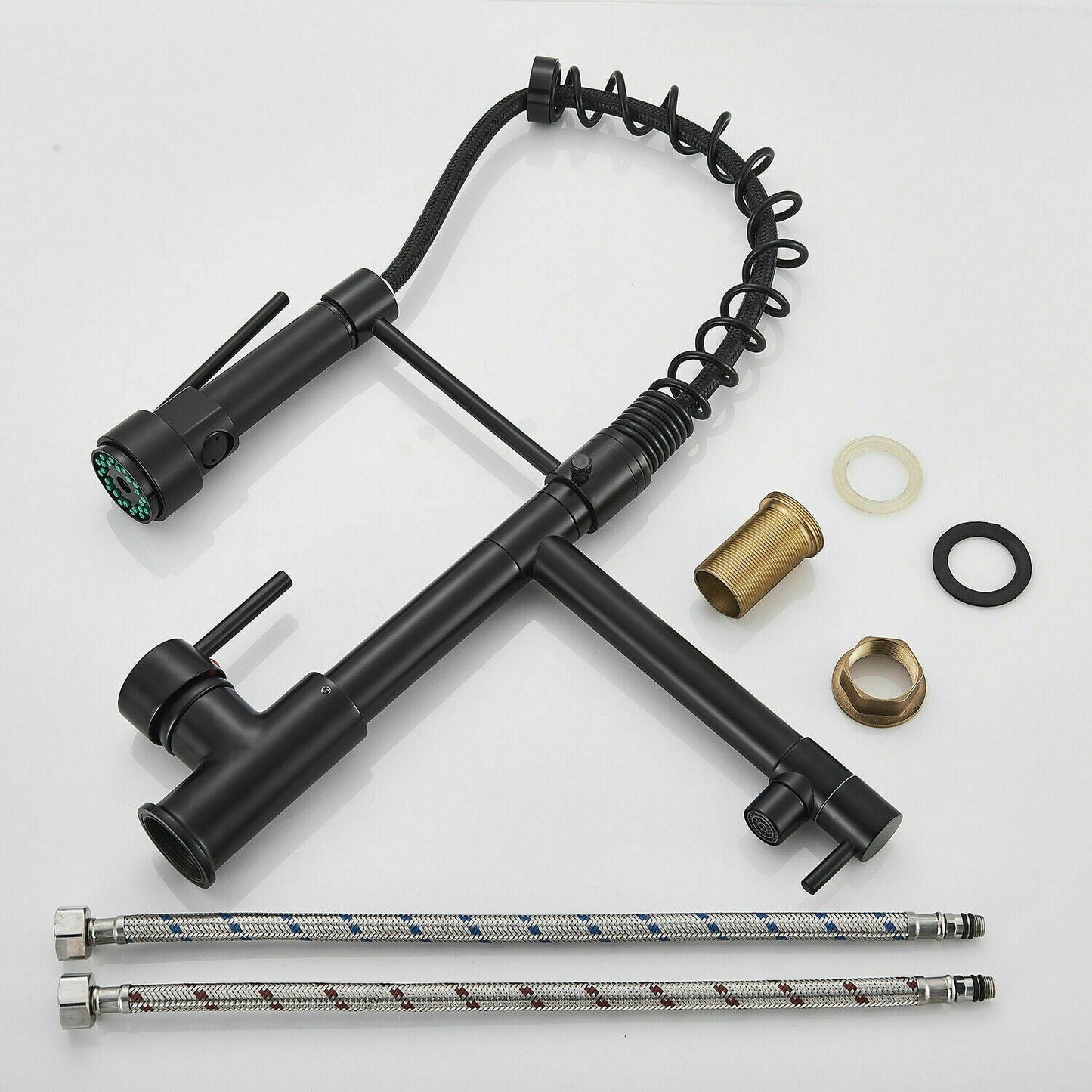 Sleek Black Kitchen Faucet Spray Nozzle