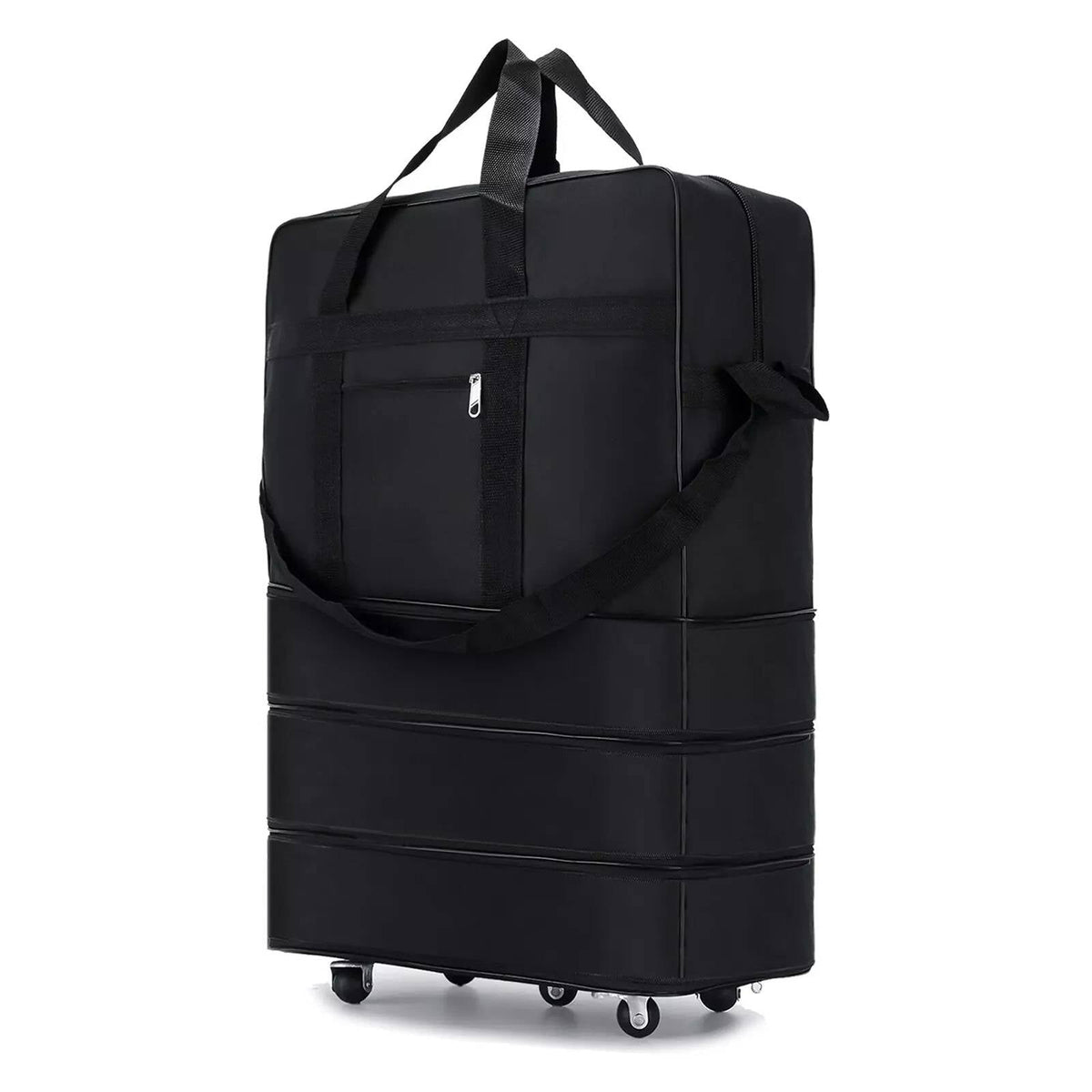 Rolling Duffle Bag with Five Rotating Wheels and Expandable Compartments, 42in