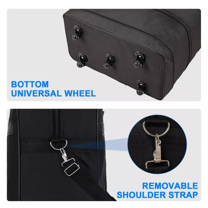 Rolling Duffle Bag with Five Rotating Wheels and Expandable Compartments, 42in