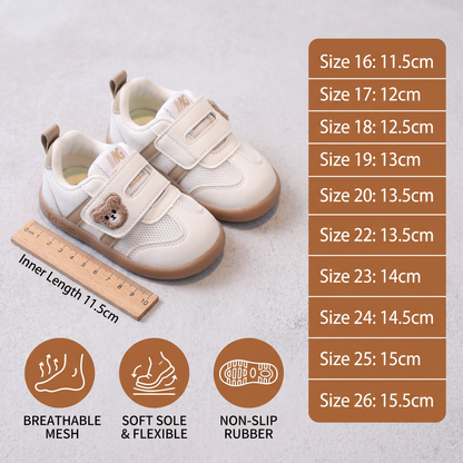 First Walker Shoes with Flexible Sole and Non-Slip Bottom, Breathable Upper