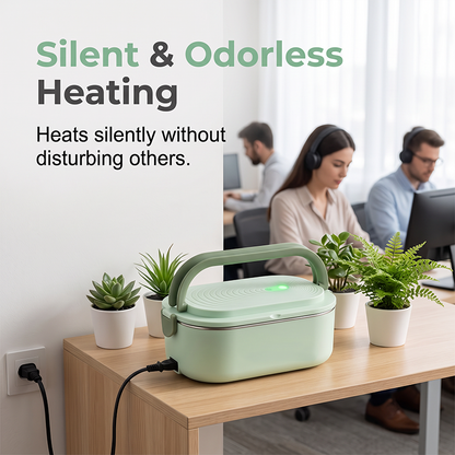 Portable Electric Heated Lunch Box Water-Free Food Warmer
