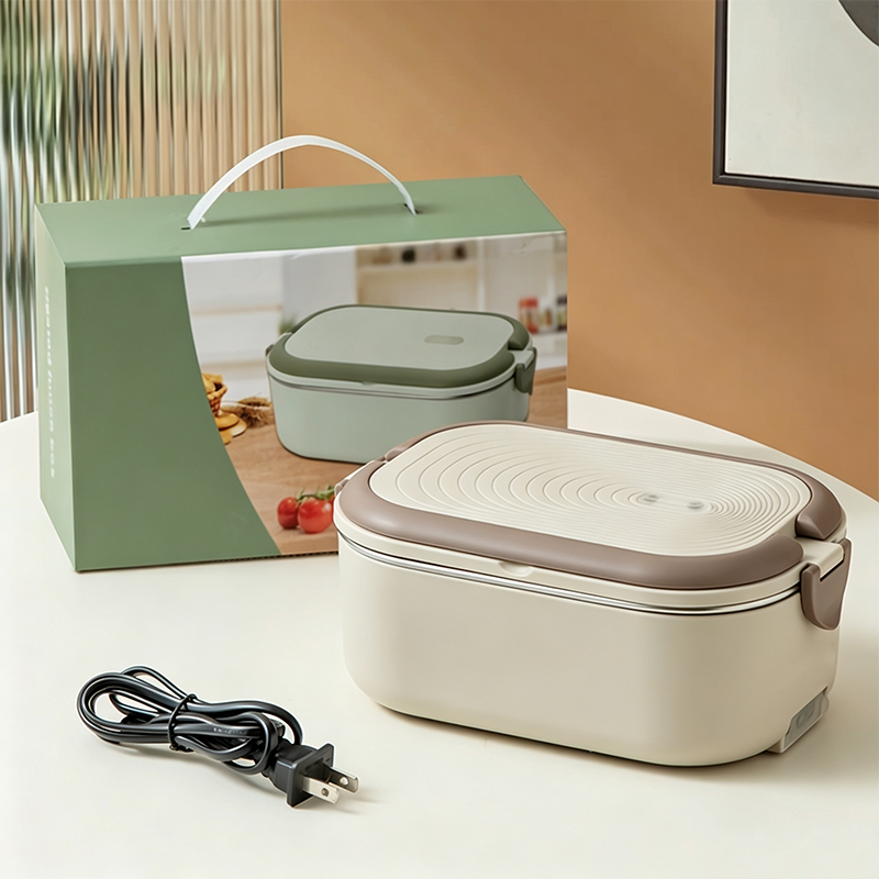 Portable Electric Heated Lunch Box Water-Free Food Warmer