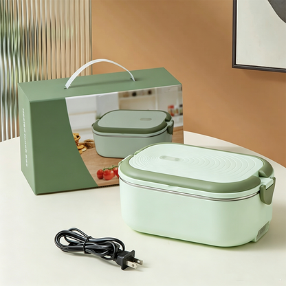 Portable Electric Heated Lunch Box Water-Free Food Warmer