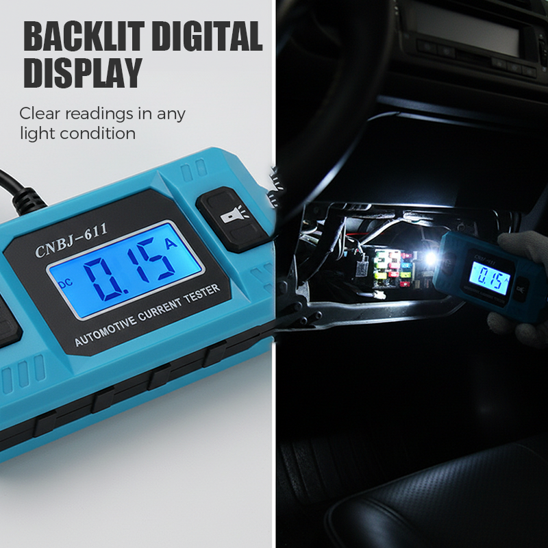 Automotive Current Tester – Find Electrical Leaks Fast – Plug & Play, No Wiring, No Guesswork