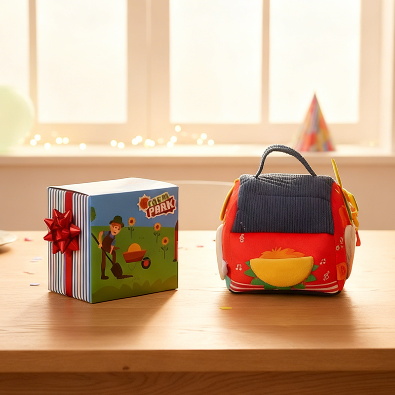 Interactive Plush Farm House Toy Set for Kids