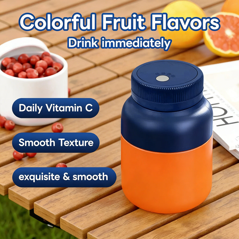 Cordless Juicer Cup – 50% OFF! 1300ml large capacity, ice-crushing blades, USB rechargeable – blend anywhere, rinse in seconds.