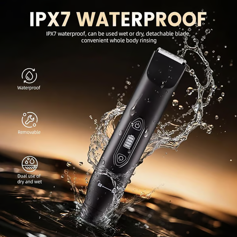 Waterproof Nose & Body Hair Trimmer, Replaceable Ceramic Blades, Wet & Dry, Ideal Gift for Men & Women
