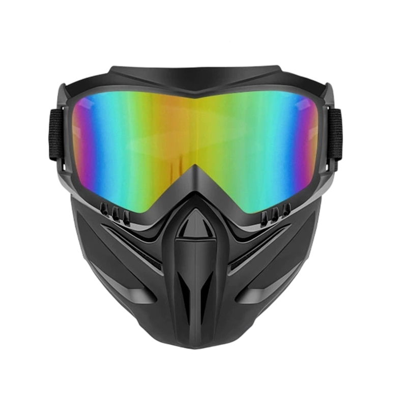 Polycarbonate Face Shield with Detachable Goggles and Side Ventilation Ports