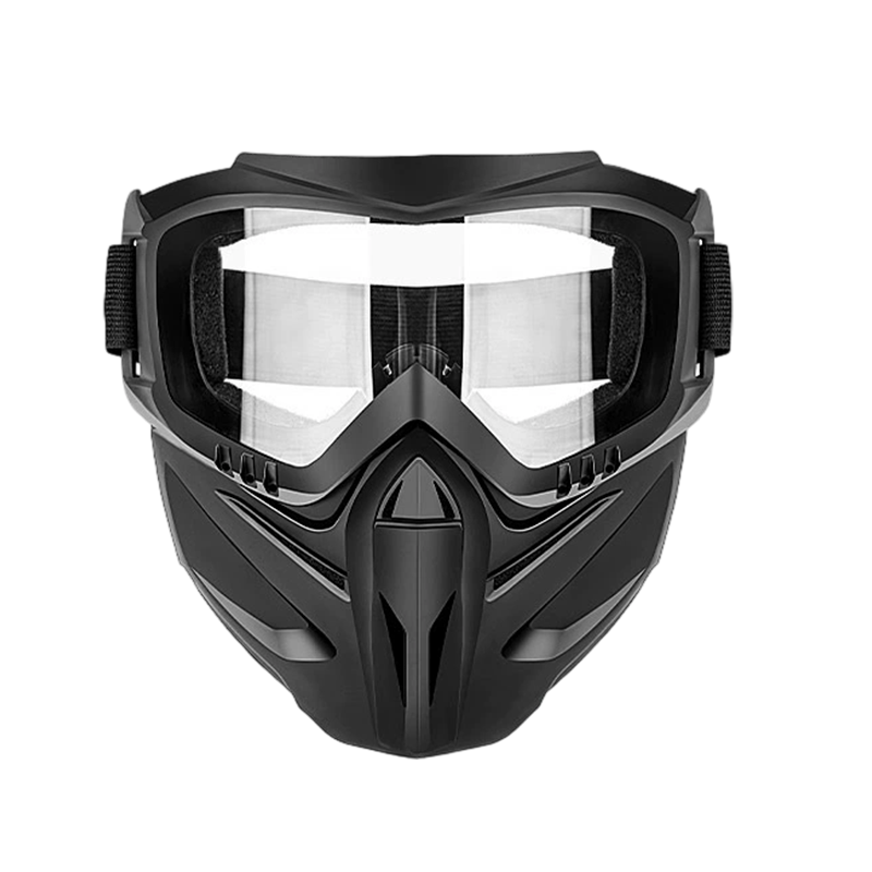 Polycarbonate Face Shield with Detachable Goggles and Side Ventilation Ports