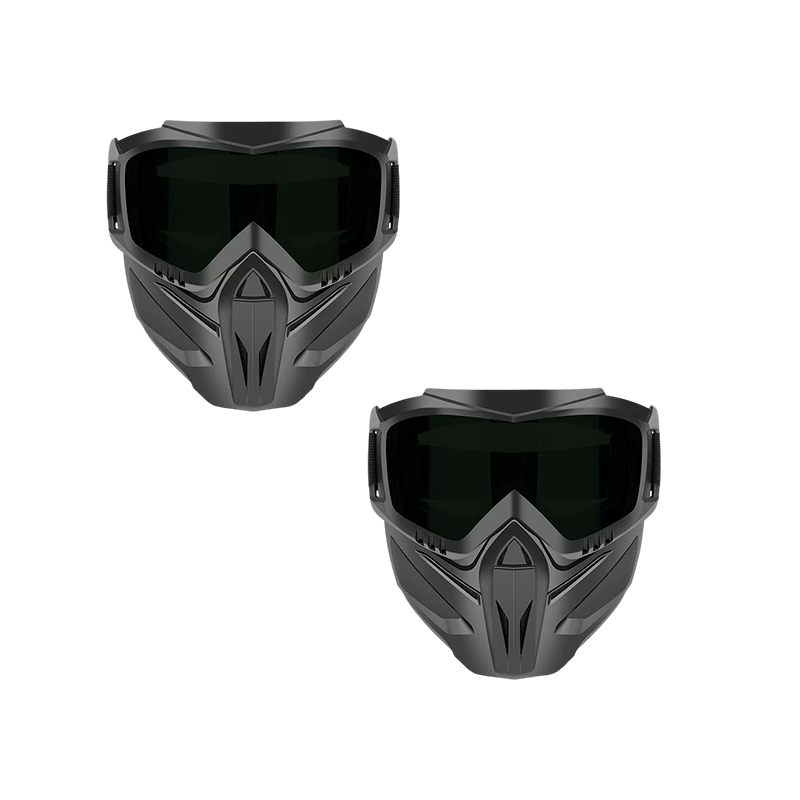 Polycarbonate Face Shield with Detachable Goggles and Side Ventilation Ports