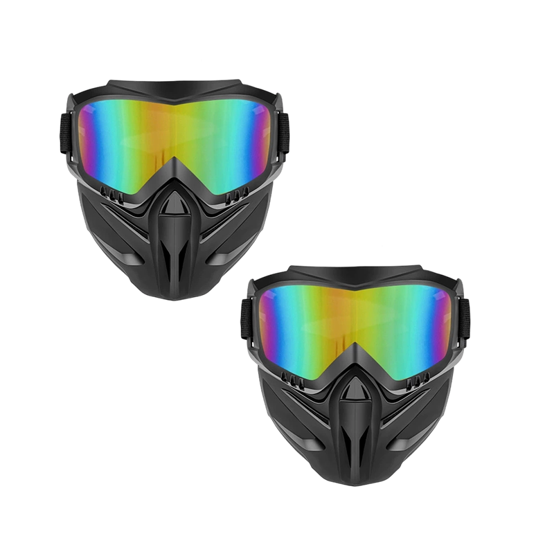 Polycarbonate Face Shield with Detachable Goggles and Side Ventilation Ports