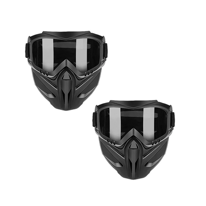 Polycarbonate Face Shield with Detachable Goggles and Side Ventilation Ports