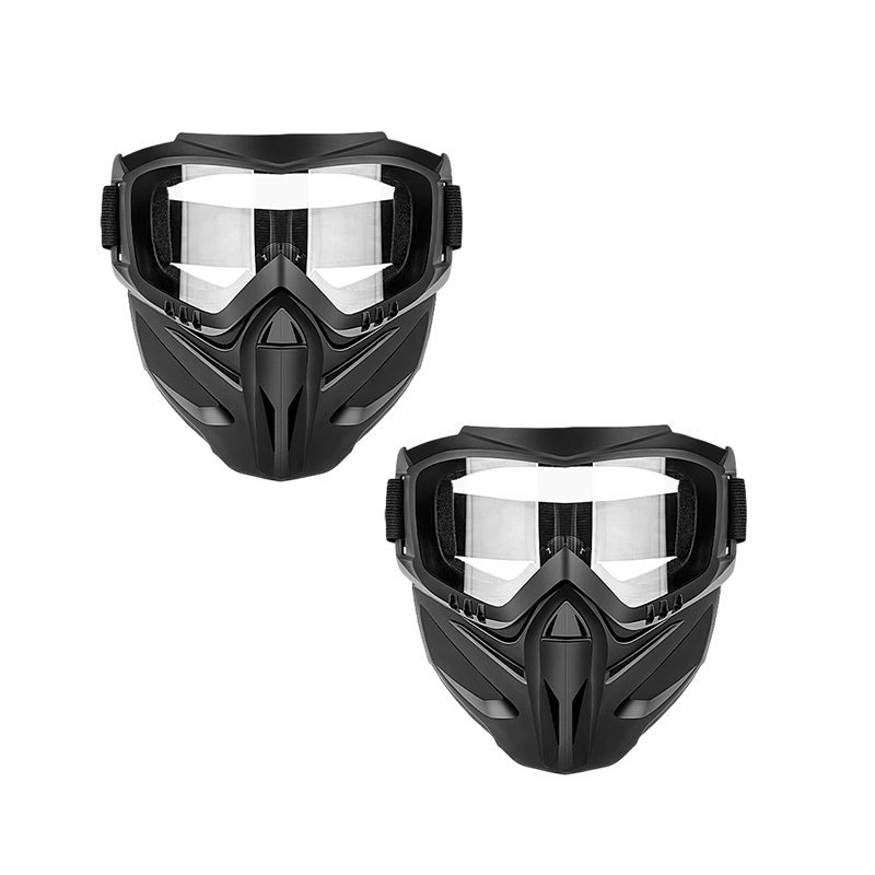 Polycarbonate Face Shield with Detachable Goggles and Side Ventilation Ports