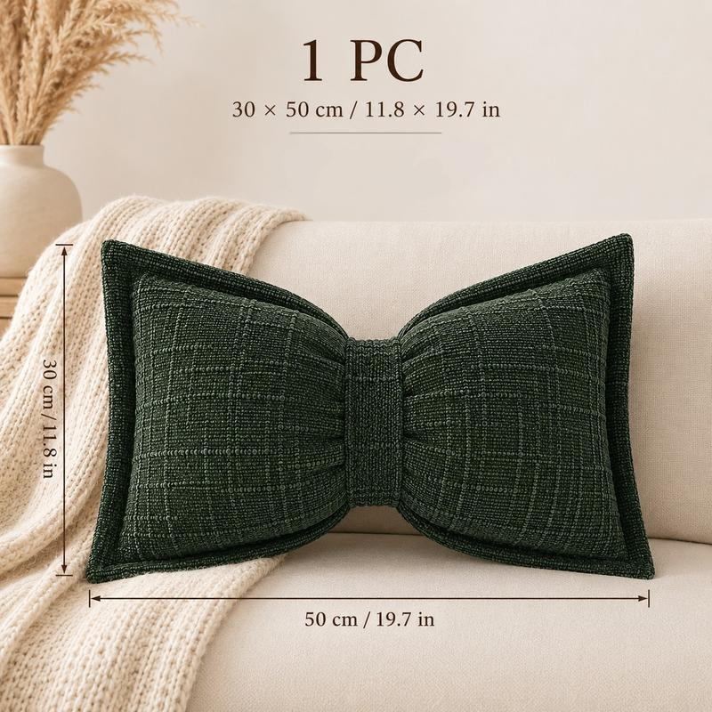 Soft Chenille Bow-Shaped Throw Pillow – Ultra-soft, plush & decorative – Perfect for sofas, beds & cozy corners